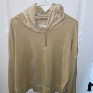 Offline by Aeire Gold Velvet Hooded Sweatshirt size Medium * RARE FIND!!!!!!*